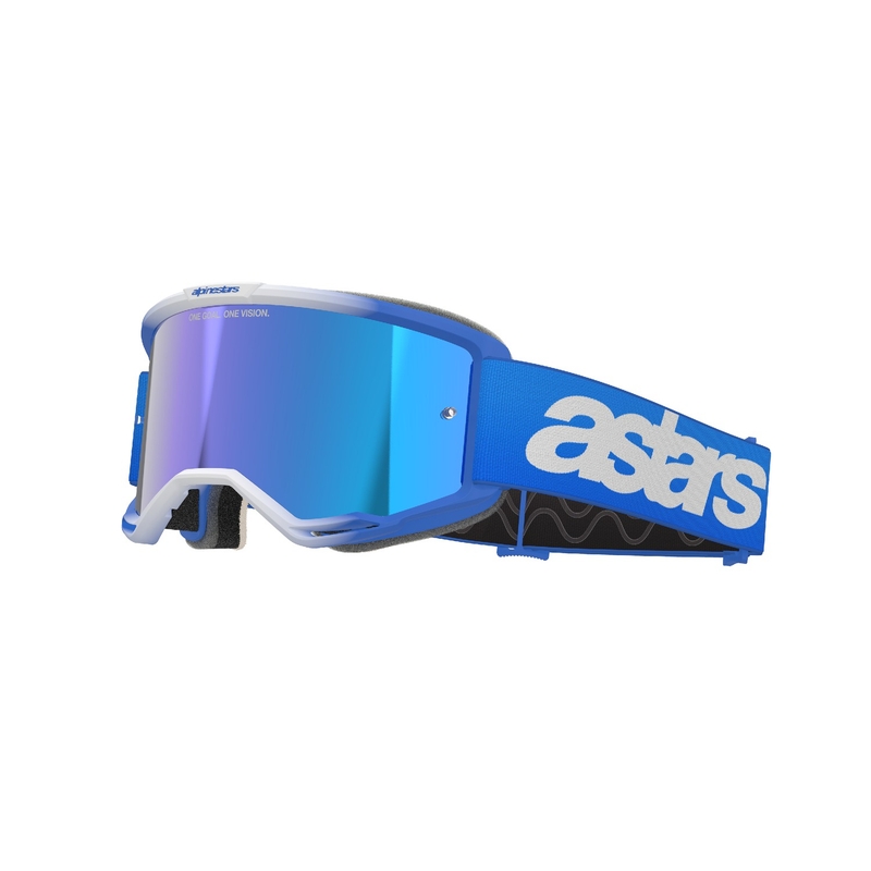 Alpinestars Vision 5 Blaze motocross lasit sininen, peilattu sininen linssi