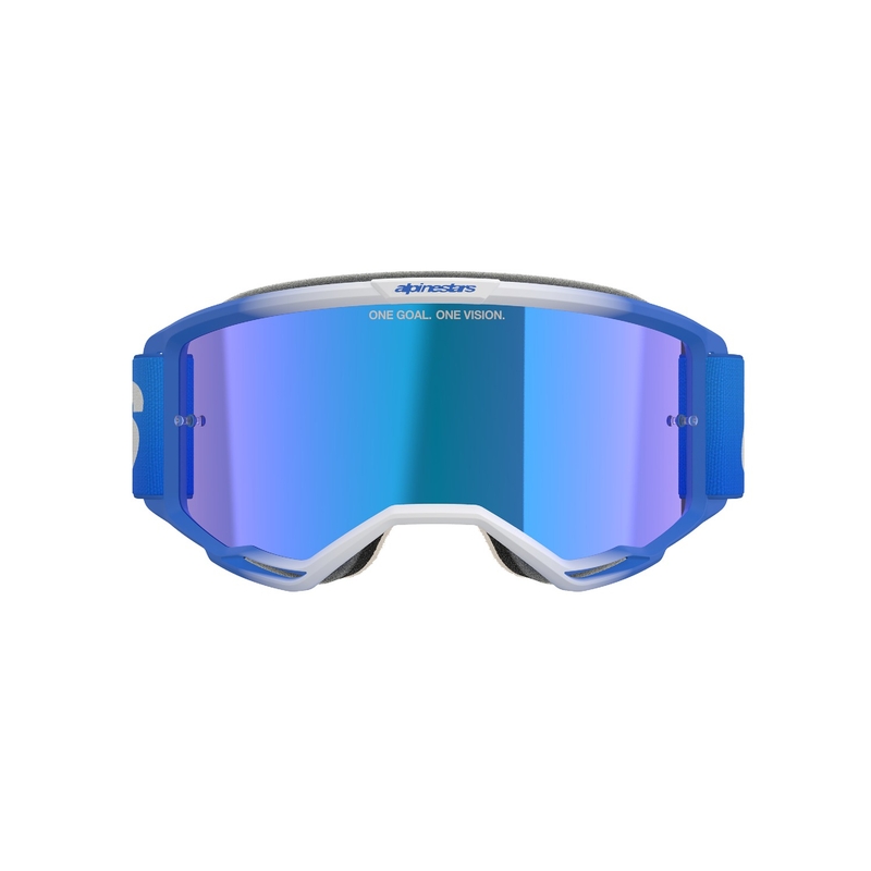 Alpinestars Vision 5 Blaze motocross lasit sininen, peilattu sininen linssi