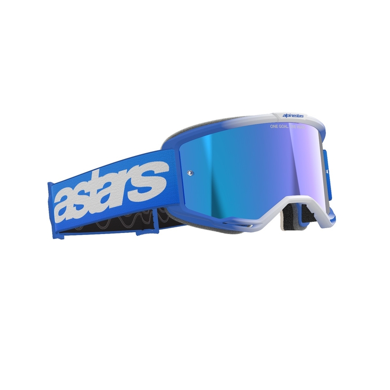Alpinestars Vision 5 Blaze motocross lasit sininen, peilattu sininen linssi