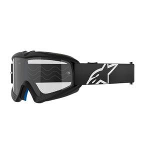 Alpinestars Vision Youth Corp lasten motocrosslasit musta kirkkaalla linssillä varustettuna