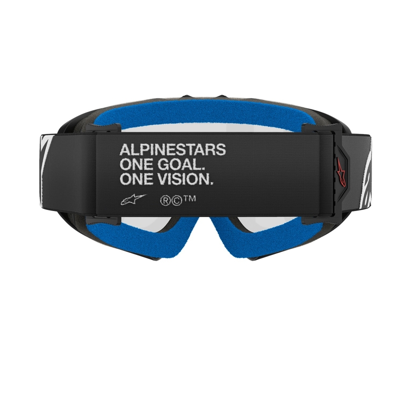 Alpinestars Vision Youth Corp lasten motocrosslasit musta kirkkaalla linssillä varustettuna