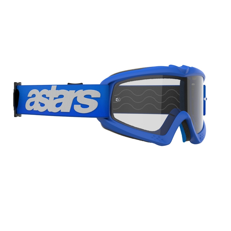 Alpinestars Vision Youth Blaze sininen lasten motocrosslasit kirkkaalla linssillä
