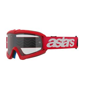 Alpinestars Vision Youth Blaze punainen lasten motocrosslasit kirkkaalla linssillä