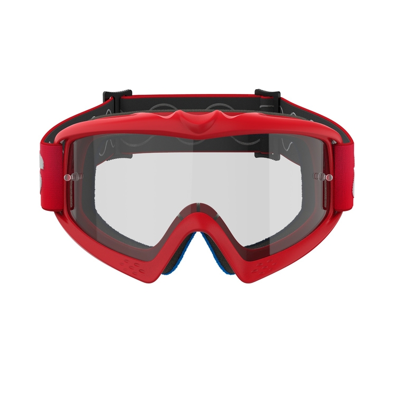 Alpinestars Vision Youth Blaze punainen lasten motocrosslasit kirkkaalla linssillä