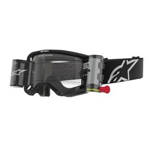 Alpinestars Vision 8 Corp ROLL-OFF Wide Vision Motocross suojalasit mustat kirkkaalla linssillä