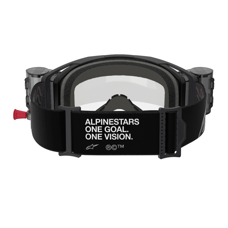 Alpinestars Vision 8 Corp ROLL-OFF Wide Vision Motocross suojalasit mustat kirkkaalla linssillä