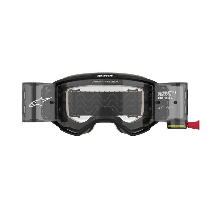 Alpinestars Vision 5 Corp ROLL-OFF Wide Vision Motocross suojalasit mustat kirkkaalla linssillä