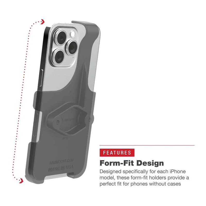 RAM-kiinnikkeet Apple iPhone 13/13 Pro/14/14/14 Pro/15 -puhelimille