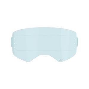 Plexi Alpinestars Supertech suojalaseille roll-off järjestelmää varten sininen