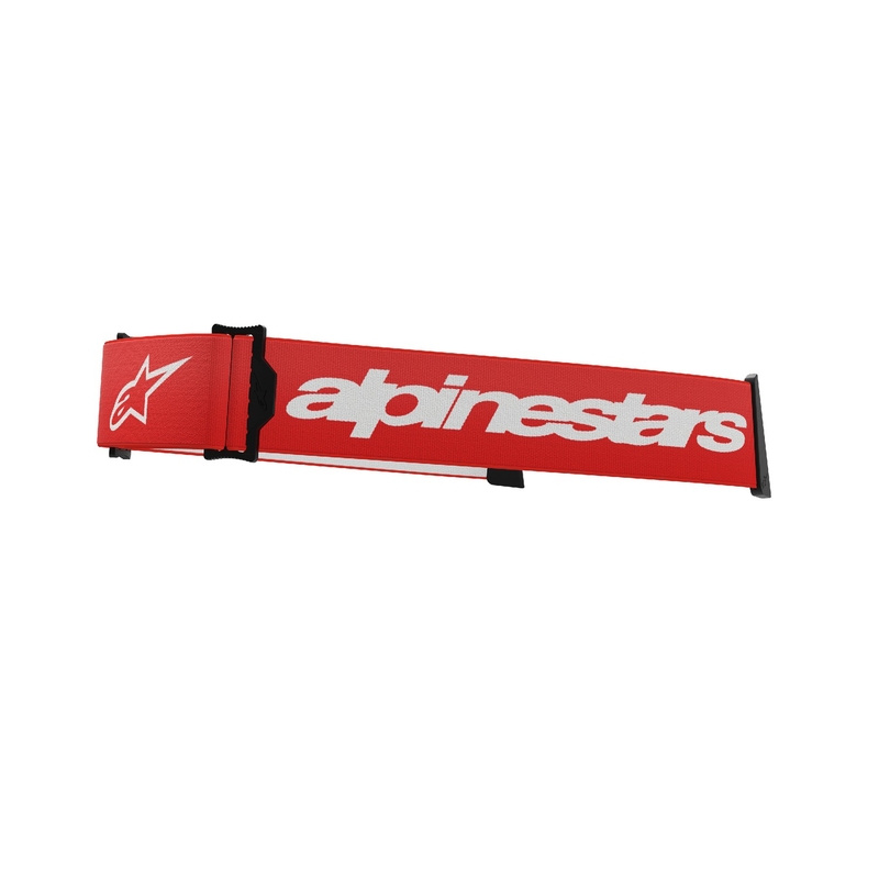 Alpinestars Supertech/Vision 8 suojalasien hihna punainen ja valkoinen.