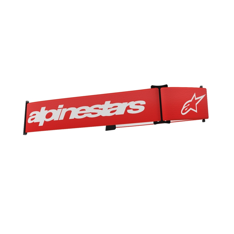 Alpinestars Supertech/Vision 8 suojalasien hihna punainen ja valkoinen.