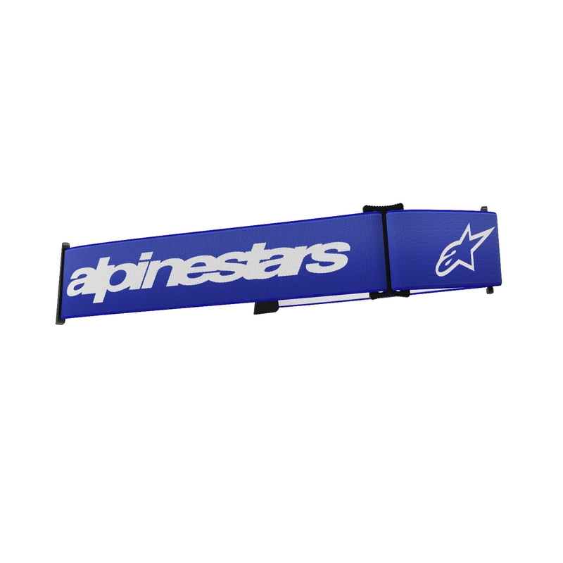 Alpinestars Supertech/Vision 8 sininen/valkoinen suojalasihihihna.