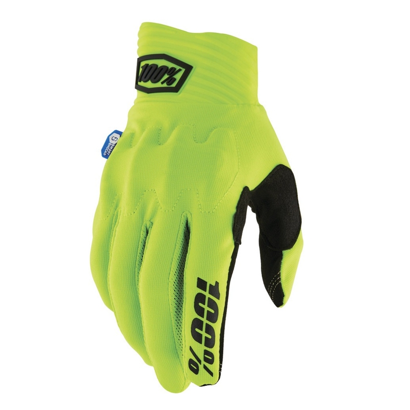 Motocross käsineet 100% Cognito Smart Shock fluo keltainen