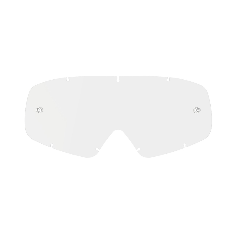 Lasten plexi Alpinestars Vision Youth suojalaseille kirkas valkoinen