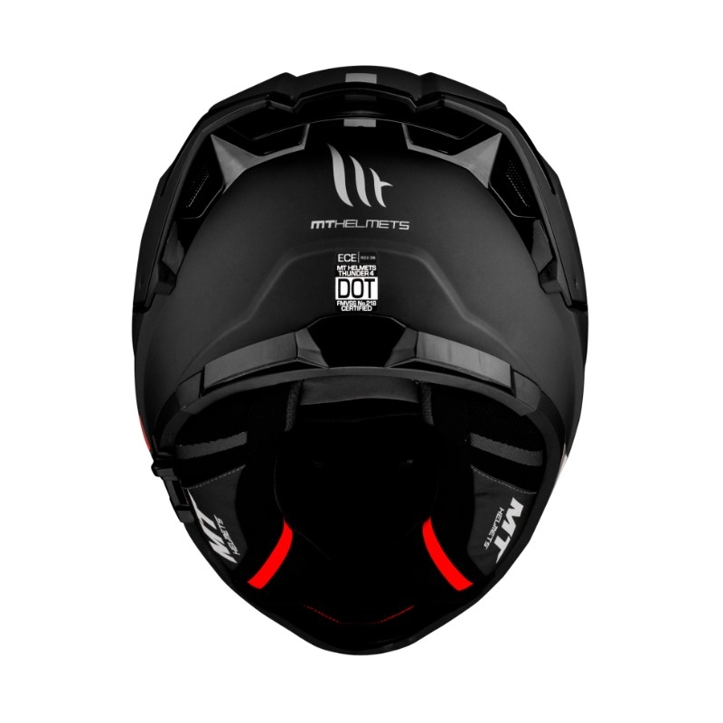 Kokokasvoinen moottoripyöräkypärä MT FF118SV Thunder 4 SV musta matta - II. laatu