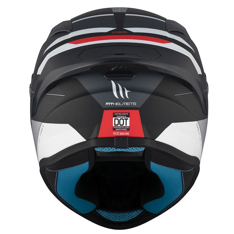 Integrální helma na motorku MT TARGO S KAY B2 matná černo-šedo-bílá - II. jakost