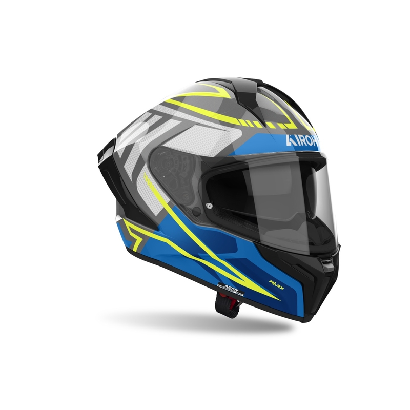 Integroitu moottoripyöräkypärä Airoh MATRYX Rider kiiltävä sininen