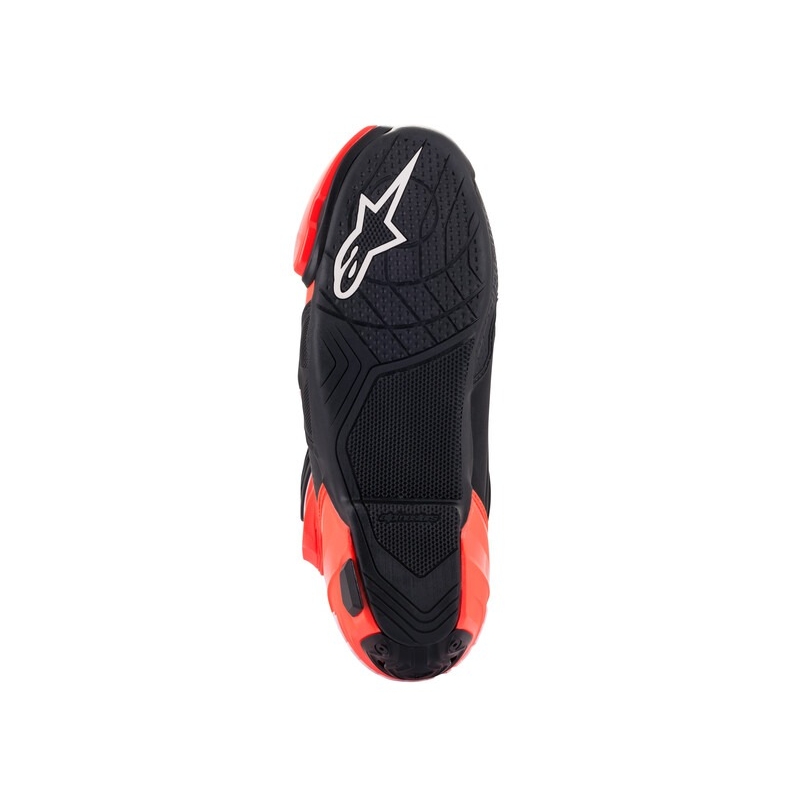 Alpinestars Supertech R Vented Black-White-Fluo Red Moottoripyöräilykengät
