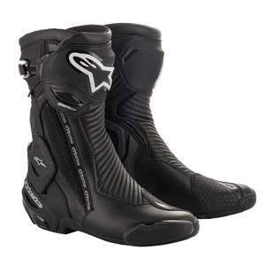 Alpinestars SMX Plus 2 Gore-Tex Black-Silver Moottoripyöräilykengät