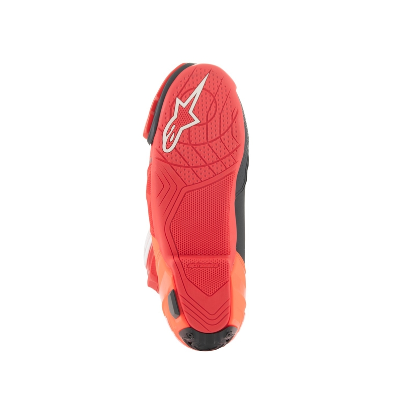 Alpinestars Supertech R Vented Fluo punainen moottoripyörä saappaat