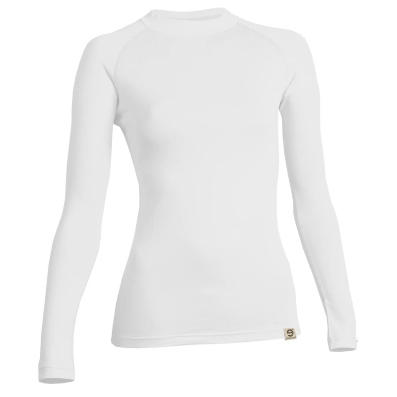 Naisten lämpöpaita nanosilver® Raglan valkoinen - pitkähihainen
