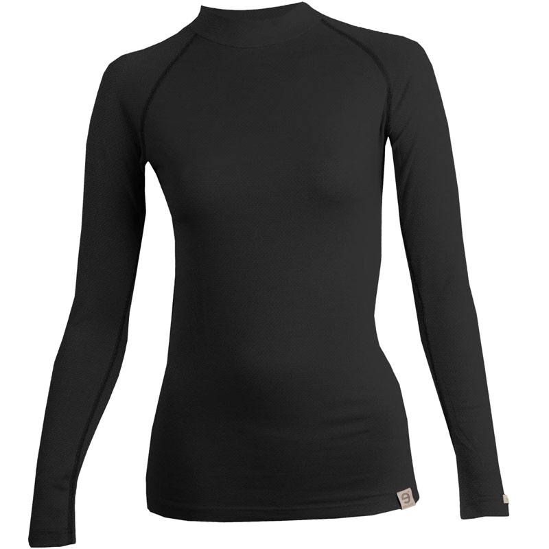 Dámské termo tričko nanosilver® MERINO černé