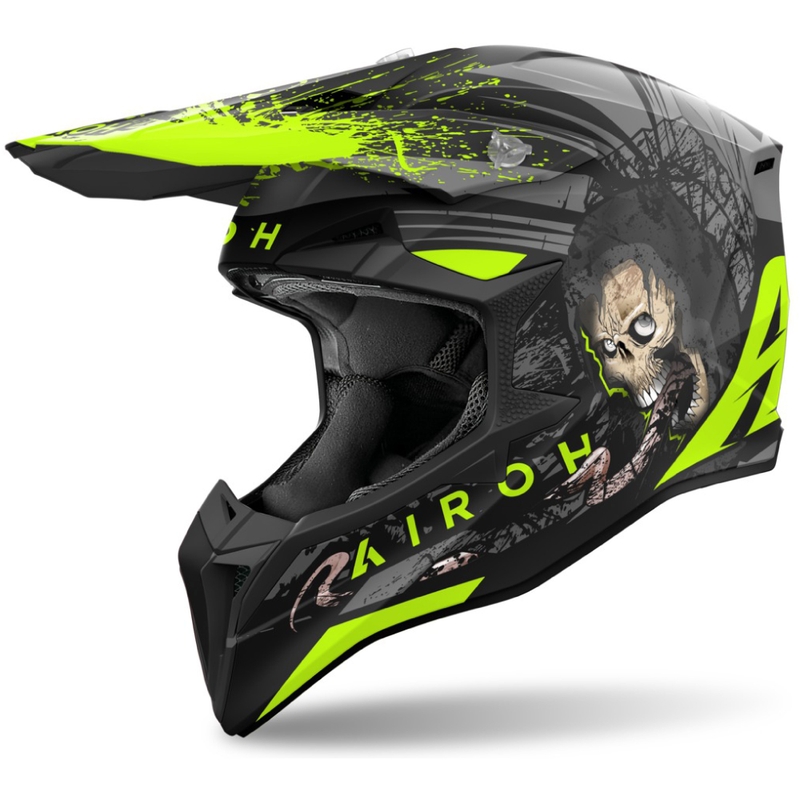 Motocross kypärä Airoh Wraaap Darkness matto