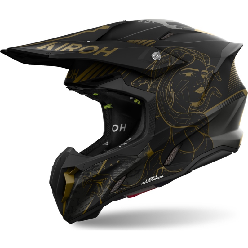 Motocross-kypärä Airoh Twist 3 Titan matta