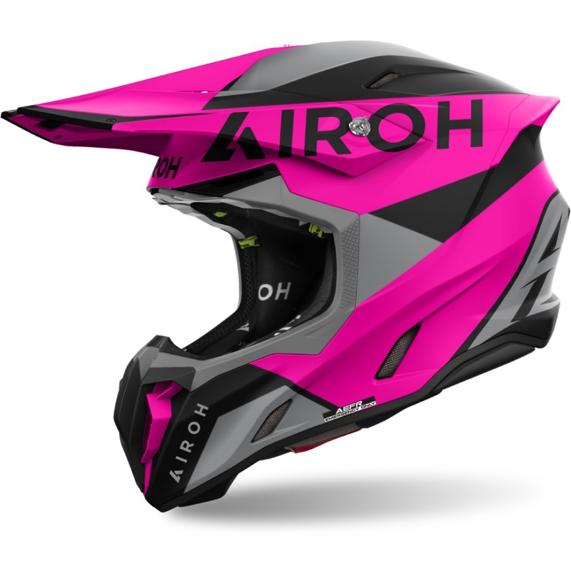 Motocross kypärä Airoh Twist 3 King matt vaaleanpunainen