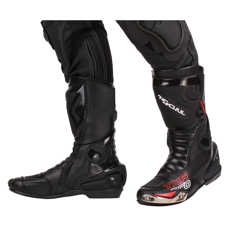 Boty na motorku Tschul TX6-Pro černé výprodej