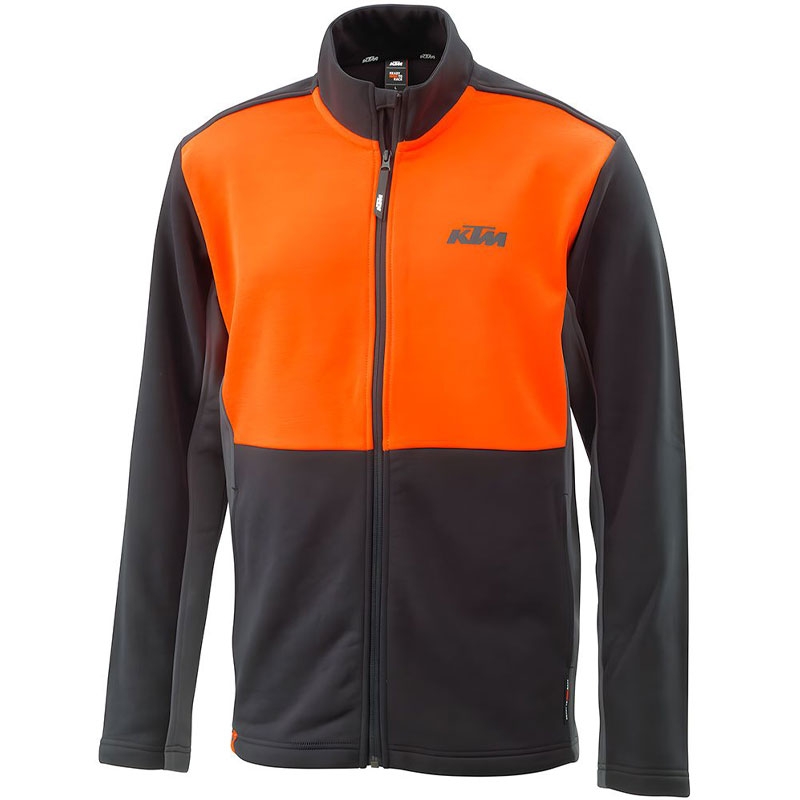 Huppari KTM Mechanic Zip musta-oranssi