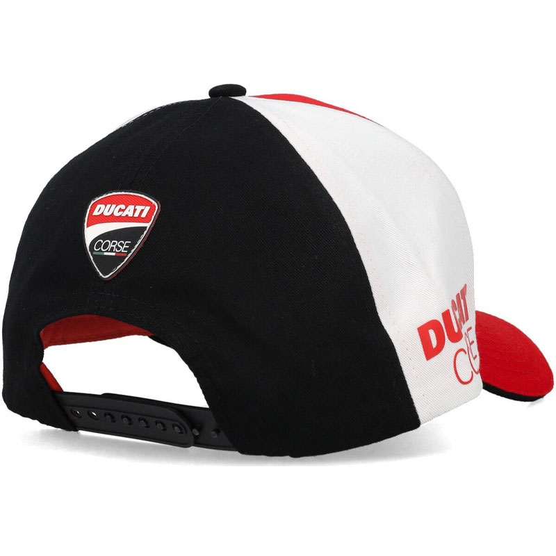 Ducati snapback lippis punainen-valko-musta