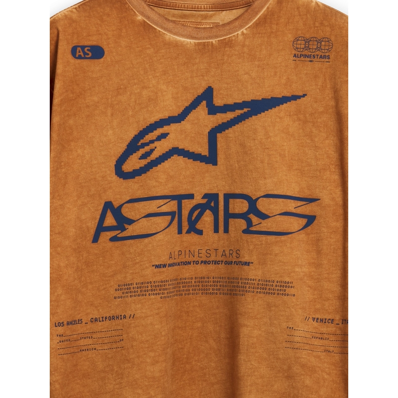 Tričko s dlouhým rukávem Alpinestars Nook Knit zrzavé