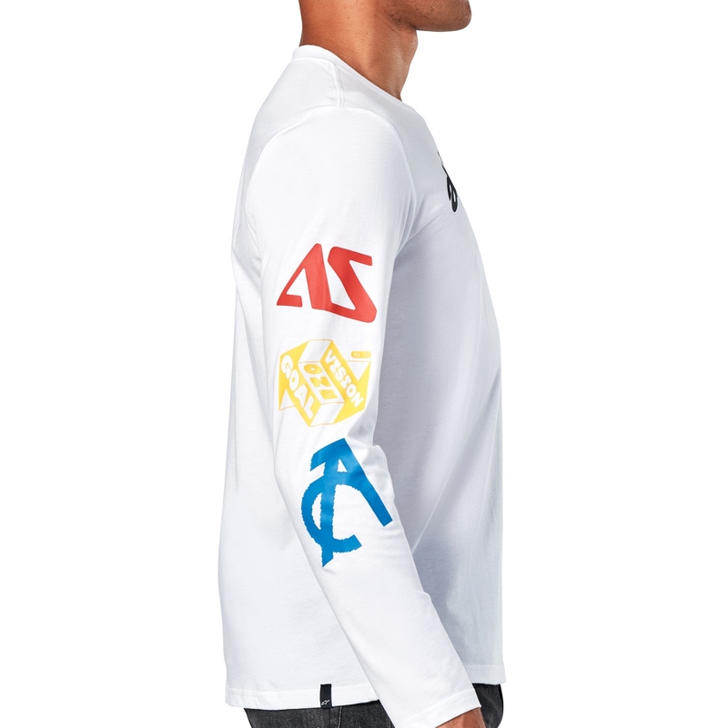 Tričko s dlouhým rukávem Alpinestars Brundo CSF bílé