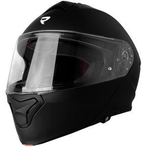 Street Racer Fury avattava moottoripyöräkypärä, mattamusta