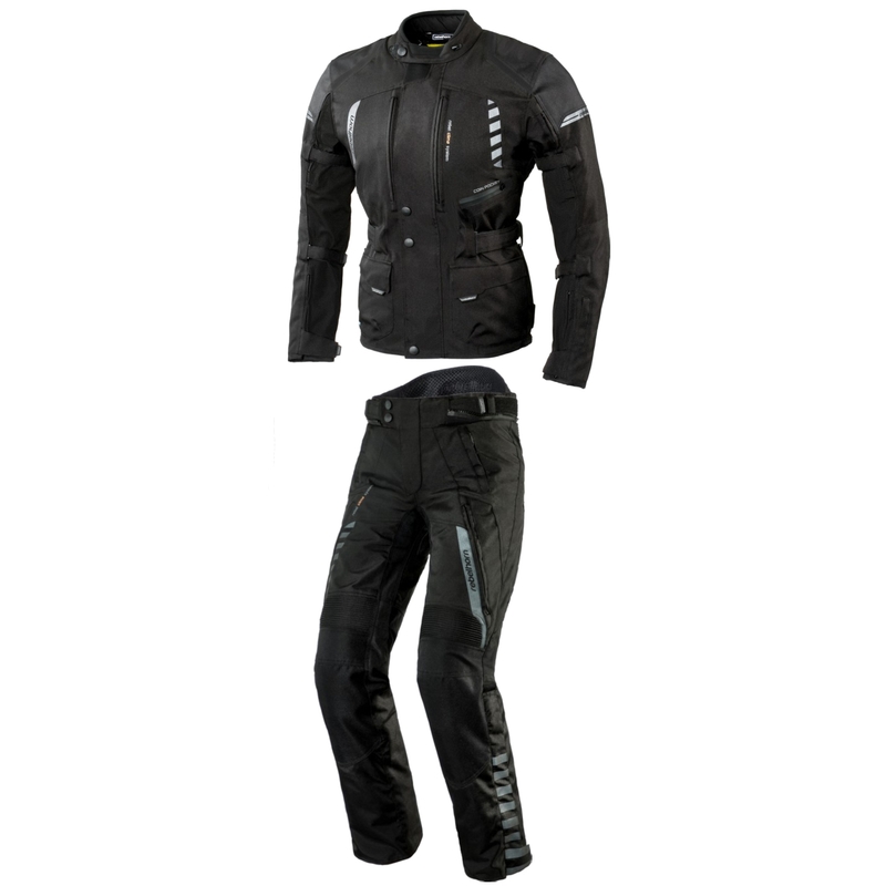 Moto-puku Rebelhorn Hiker II musta alennusmyynti