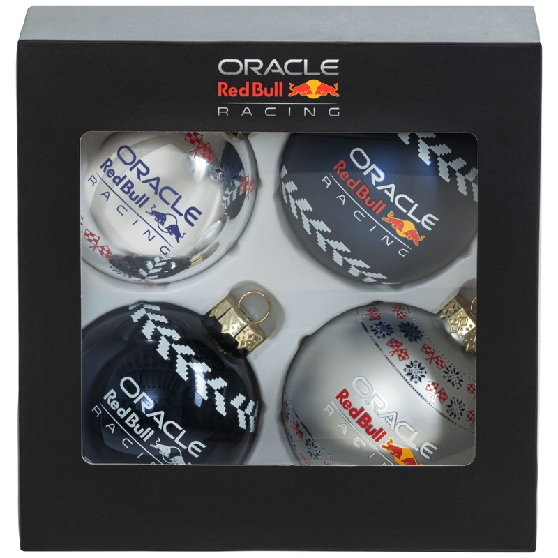 Vánoční ozdoby Oracle Red Bull Racing modro-stříbrné
