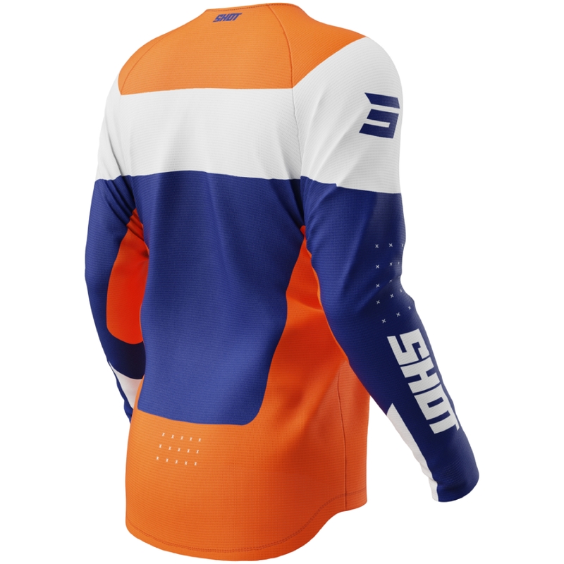 Lasten motocross pelipaita Shot Draw League oranssi