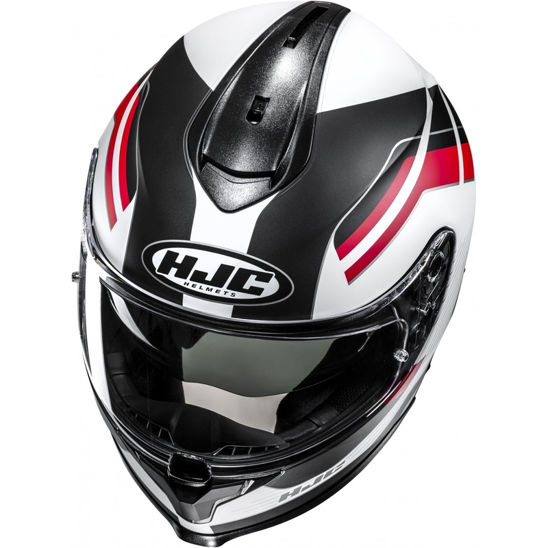 Integrální helma na motorku HJC C70N Belis MC1SF černo-bílo-červená