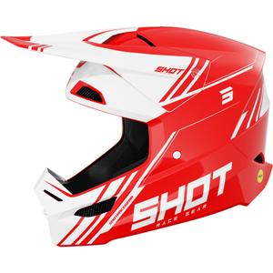 Motocross kypärä Shot Race Sprint punainen