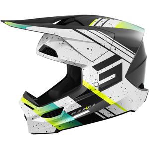 Motocross kypärä Shot Furious Mirage sini-fluo keltainen