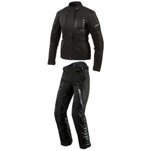 Naisten moto puku Rebelhorn Hiker II musta