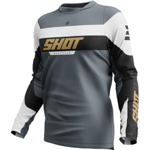 Motocross-paita Shot Devo League kultaa