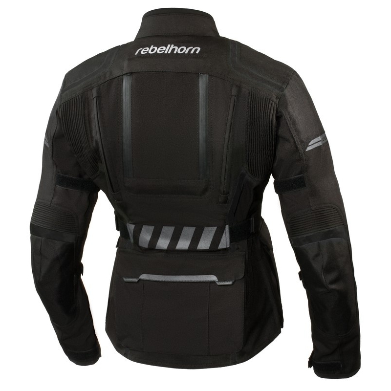 Naisten moto puku Rebelhorn Hiker II musta
