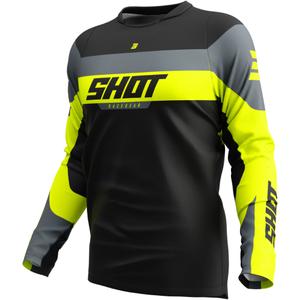 Motocross pelipaita Shot Devo League fluo keltainen