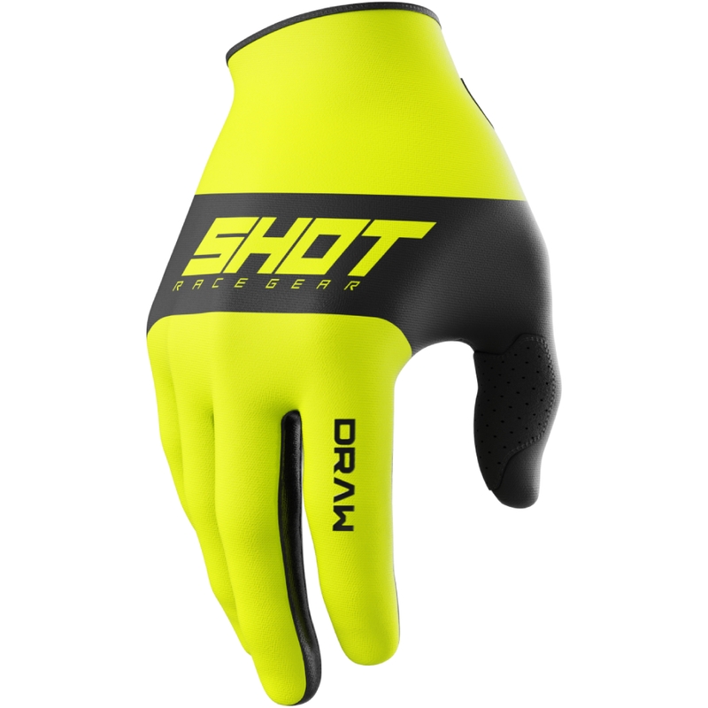 Motocross käsineet Shot Draw Sky fluo keltainen