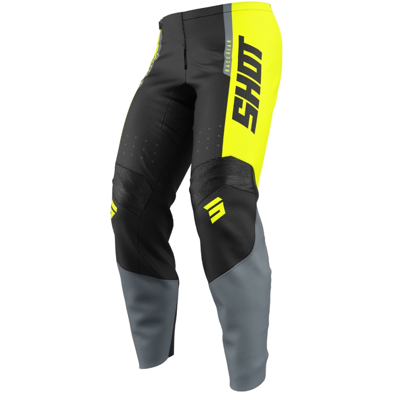 Lasten motocross housut Shot Draw League fluo keltainen