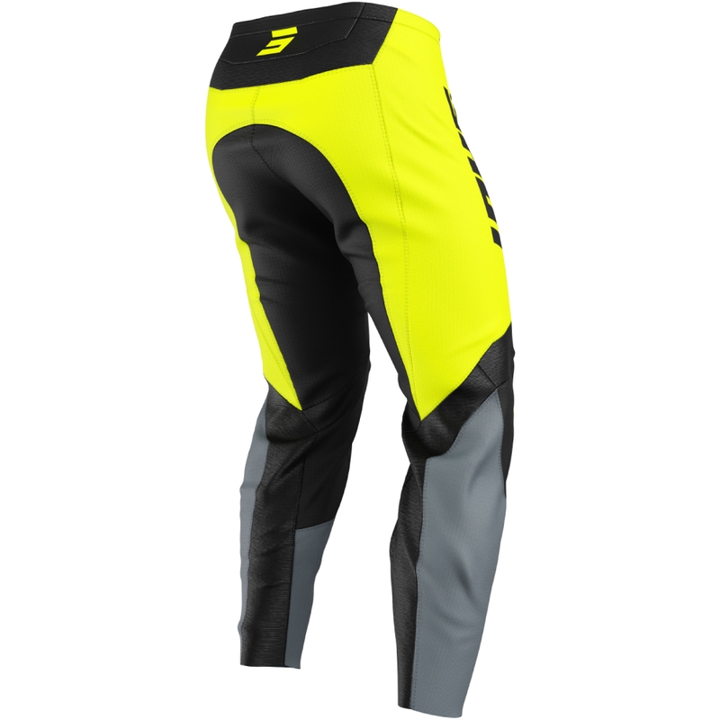 Lasten motocross housut Shot Draw League fluo keltainen