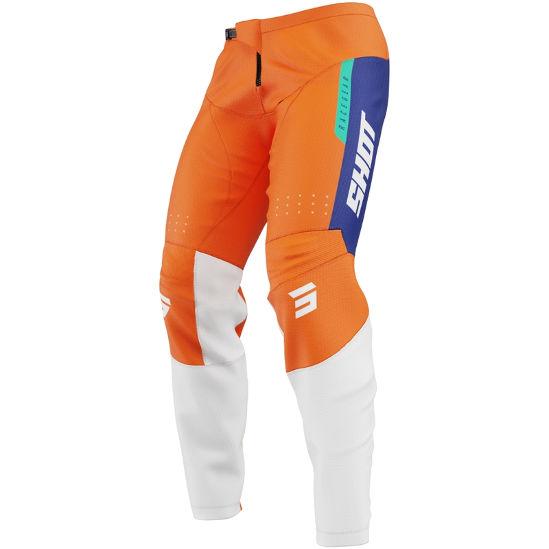 Lasten motocross-housut Shot Draw League oranssit