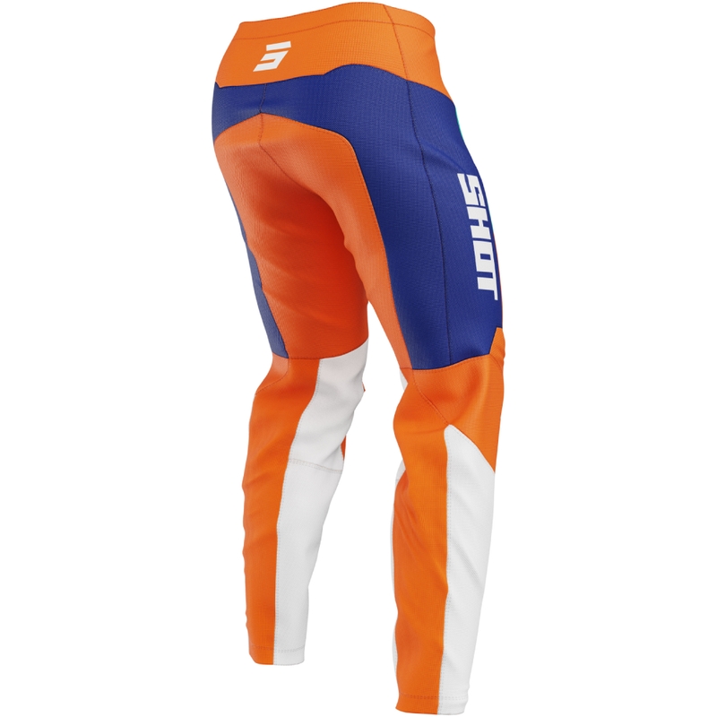 Lasten motocross-housut Shot Draw League oranssit